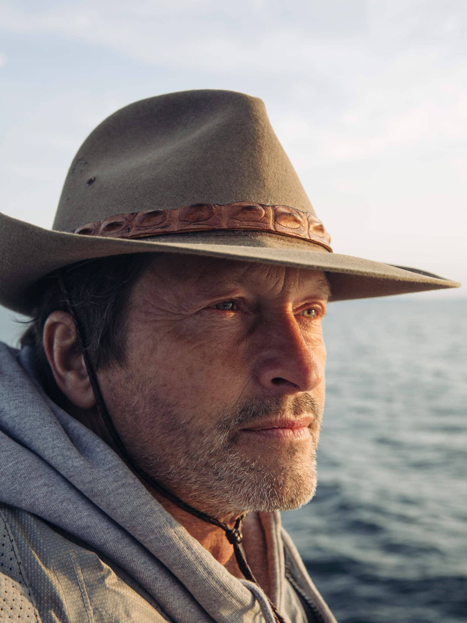 close up of greg with hat