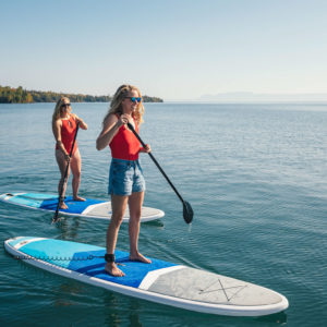 stand up paddleboard from the left close up