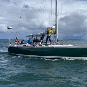 Frodo with thunder bay breakwater in distance