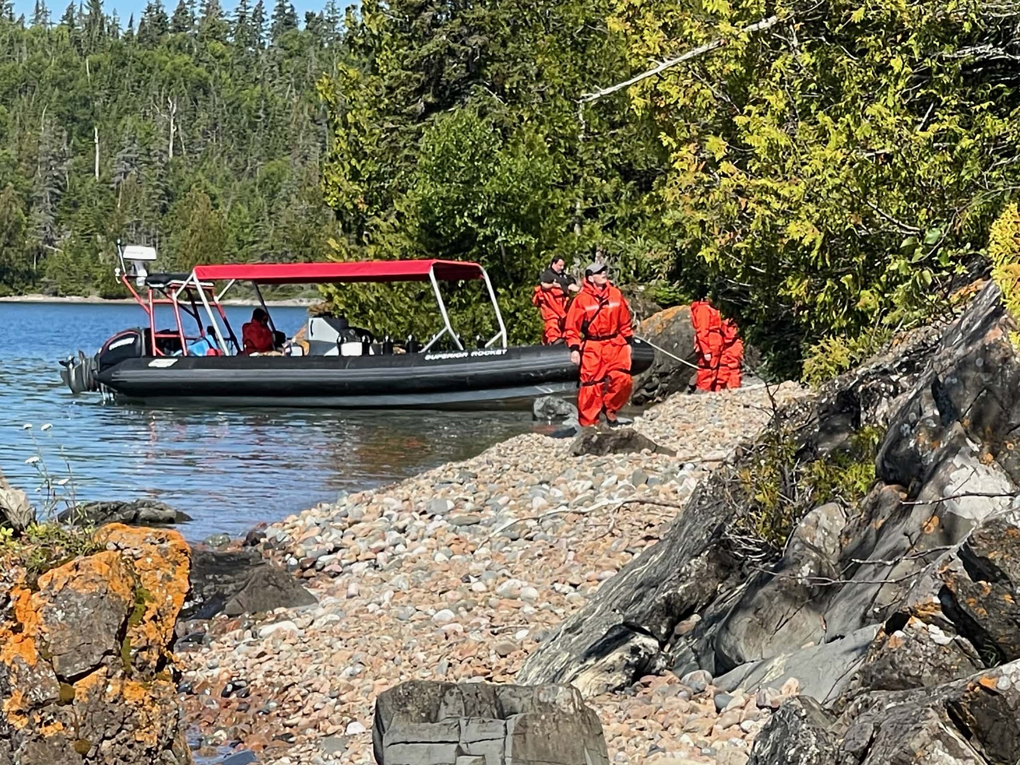 Landing ashore in remote areas