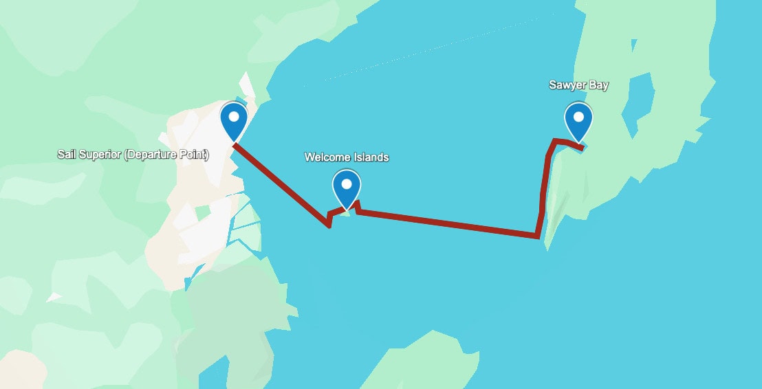 Day 1 Track of the Trans Superior Safari