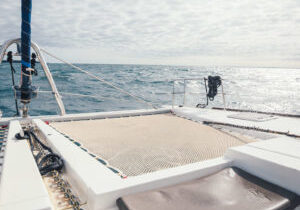 Lagoon 500 Catamaran on Lake Superior, Thunder Bay